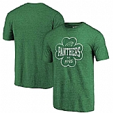 Carolina Panthers NFL Pro Line by Fanatics Branded Kelly Green Emerald Isle Tri Blend T-Shirt,baseball caps,new era cap wholesale,wholesale hats
